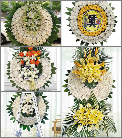 安徽安庆市怀宁县三桥镇龙门村花圈速递
